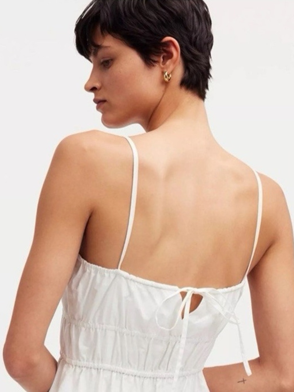 Madewell Embroidered Eyelet Poplin Dress Size 12 - Picture 3 of 11